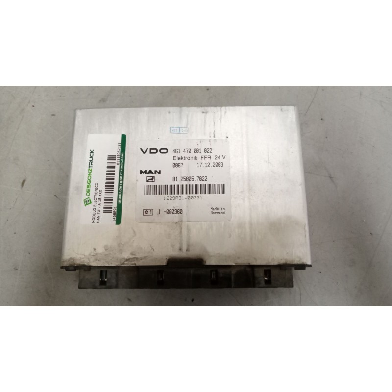 Recambio de modulo electronico para man tg - a 18.xxx 12.8 diesel referencia OEM IAM 81258057022  CENTRALITA FFR