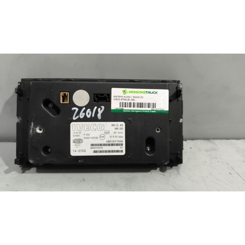 Recambio de sistema audio / radio cd para iveco stralis (as) 11.1 diesel referencia OEM IAM 5801677506  