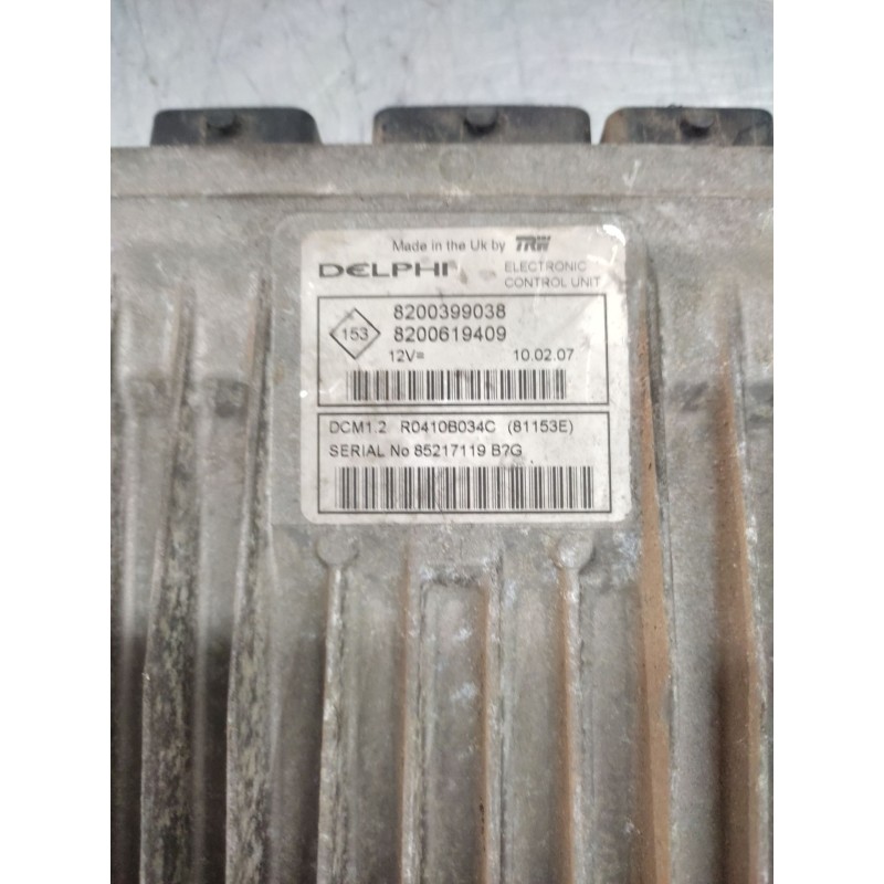 Recambio de centralita motor uce para renault clio iii dynamique referencia OEM IAM 8200399038  8200619409 - Plata 4