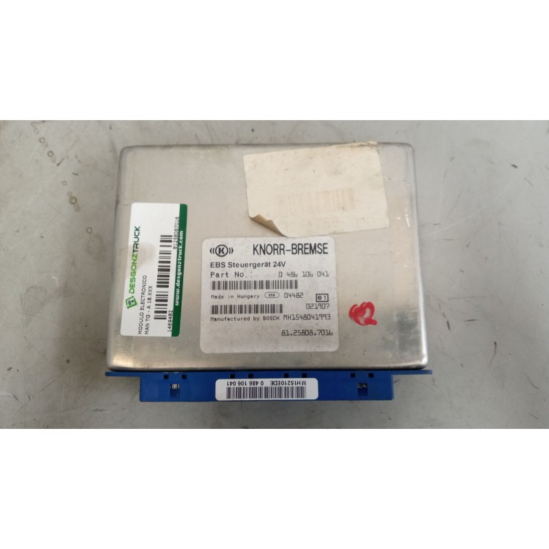 Recambio de modulo electronico para man tg - a 18.xxx 10.5 diesel referencia OEM IAM 81258087016 CENTRALITA EBS 0486106041