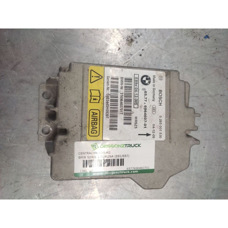 Recambio de centralita airbag para bmw serie 1 berlina (e81/e87) 2.0 16v diesel cat referencia OEM IAM 6577696460701  