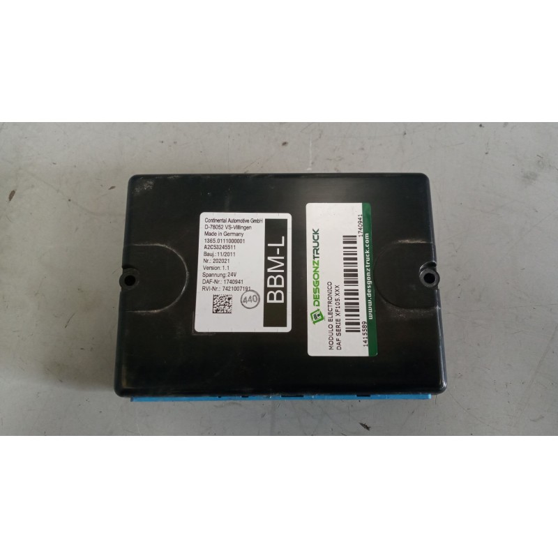 Recambio de modulo electronico para daf serie xf105.xxx 12.9 diesel referencia OEM IAM 1740941 version:1.1 7421007191