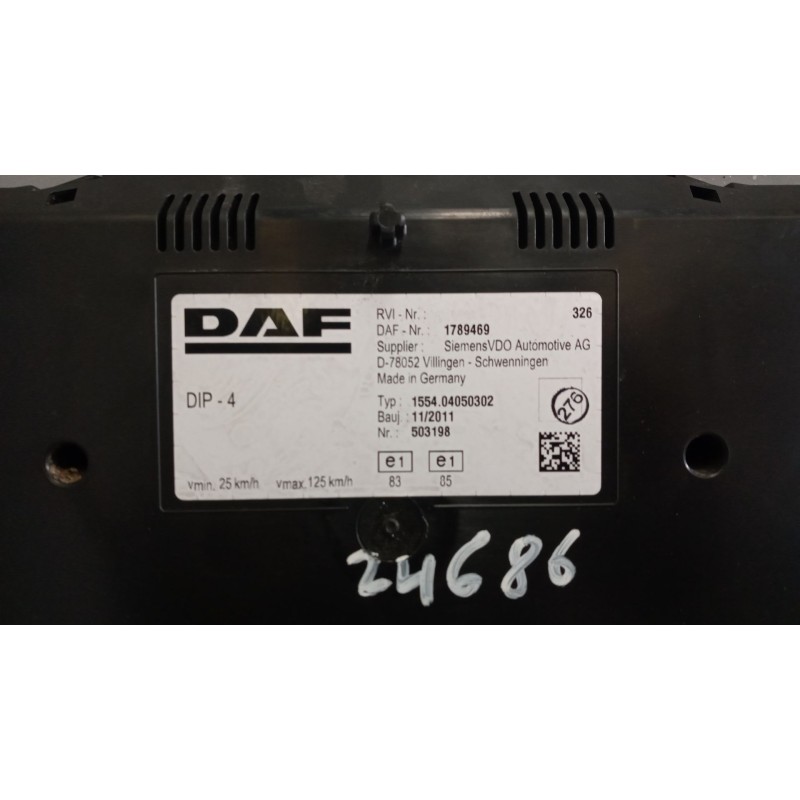 Recambio de cuadro instrumentos para daf serie xf105.460 12.9 diesel referencia OEM IAM 1789469 - Rojo 2
