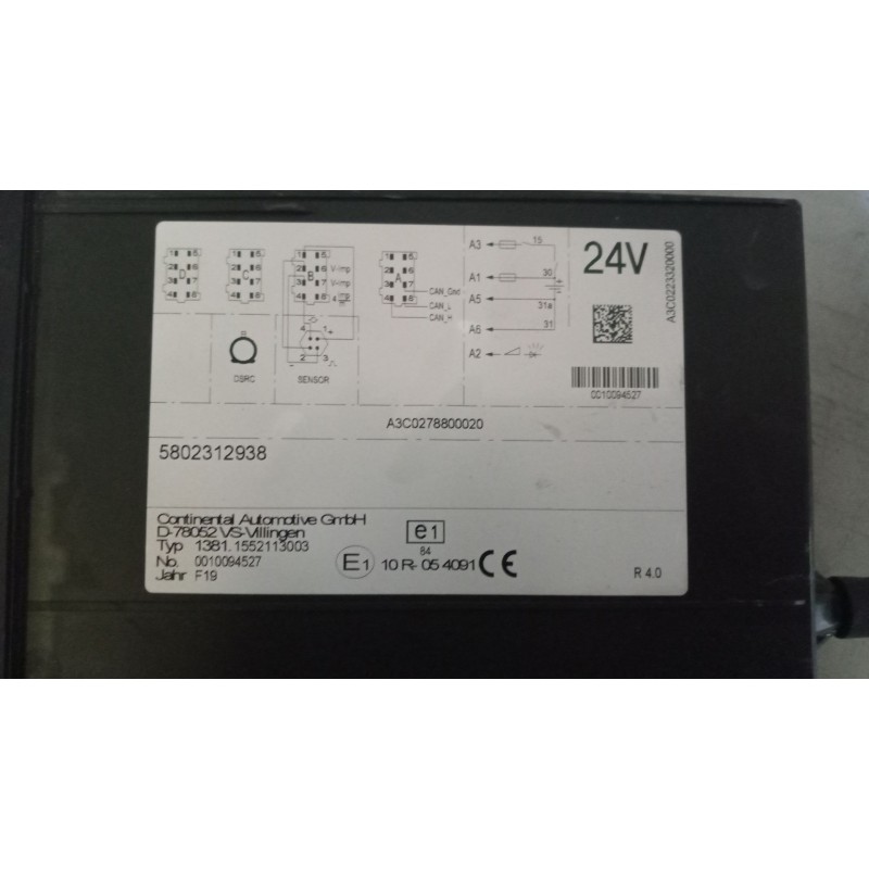 Recambio de tacografo para iveco stralis (as) 11.1 diesel referencia OEM IAM 13811552113003 5802312938 0010094527 - Azul 4