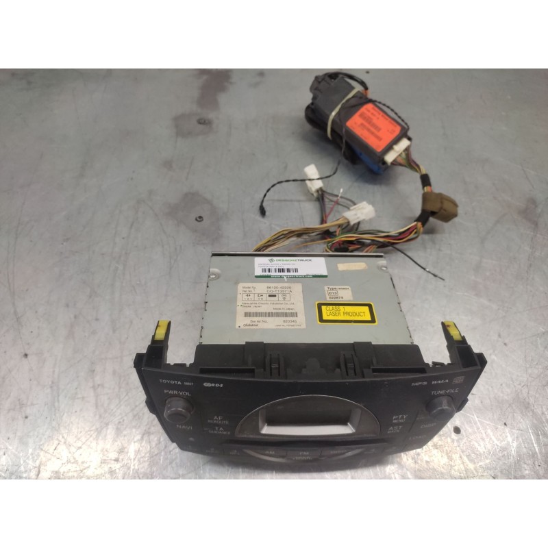 Recambio de sistema audio / radio cd para toyota rav 4 (a3) luna referencia OEM IAM 8612042220 - Plata 4