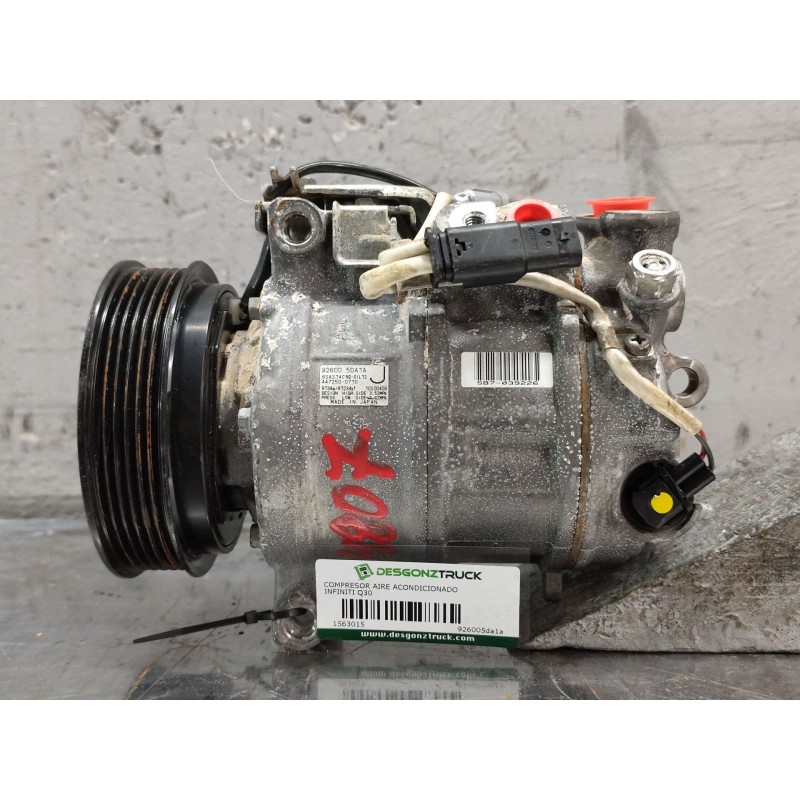 Recambio de compresor aire acondicionado para infiniti q30 1.5 d referencia OEM IAM 926005da1a - Gris 4