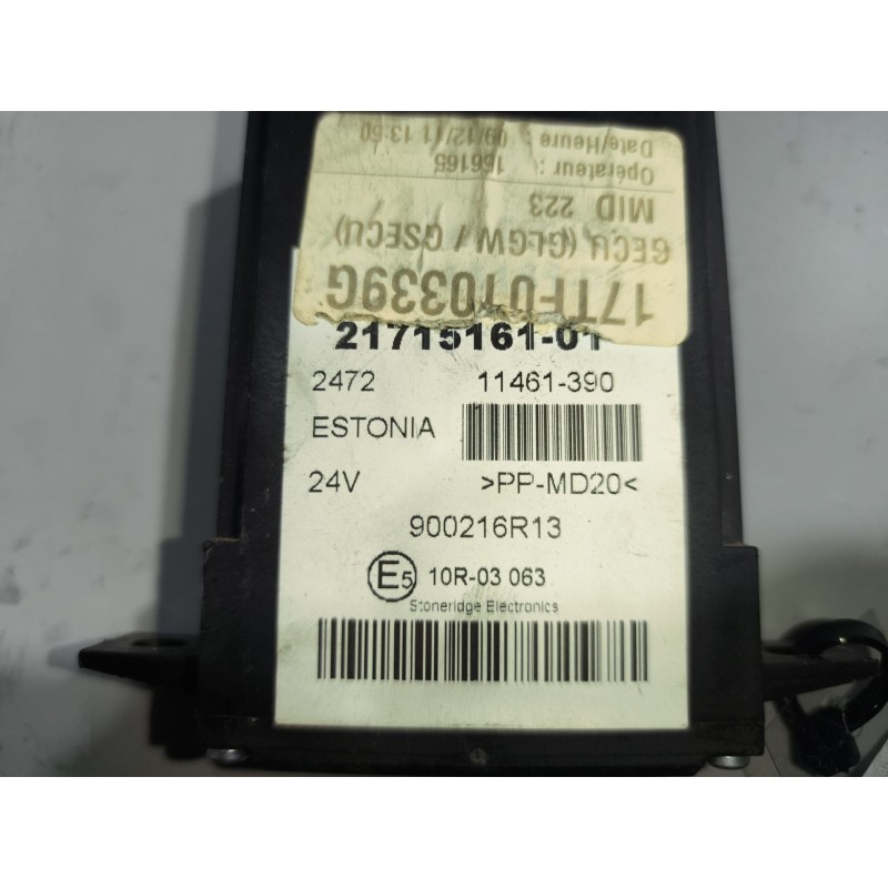 Recambio de modulo electronico para renault magnum ab diesel referencia OEM IAM 21715161 - Blanco 2