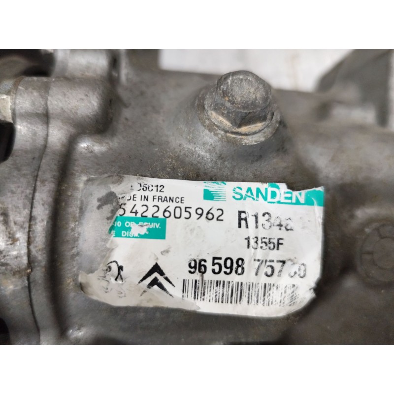 Recambio de compresor aire acondicionado para peugeot 207 1.4 16v vti referencia OEM IAM 9659875780 - Plata 2