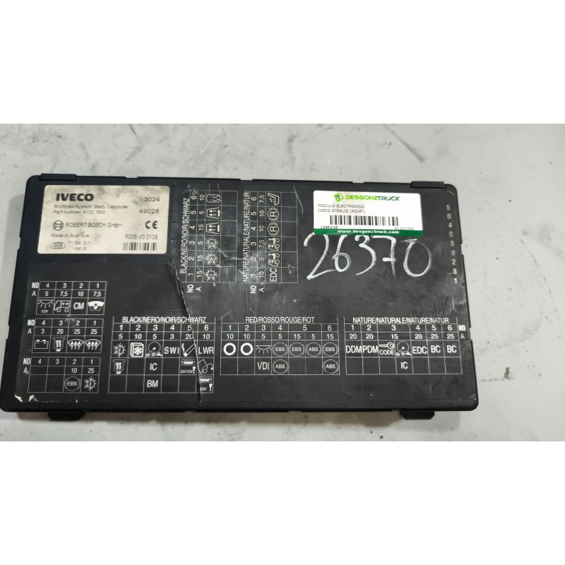 Recambio de modulo electronico para iveco stralis (ad/at) referencia OEM IAM 41221000 SW20.1 