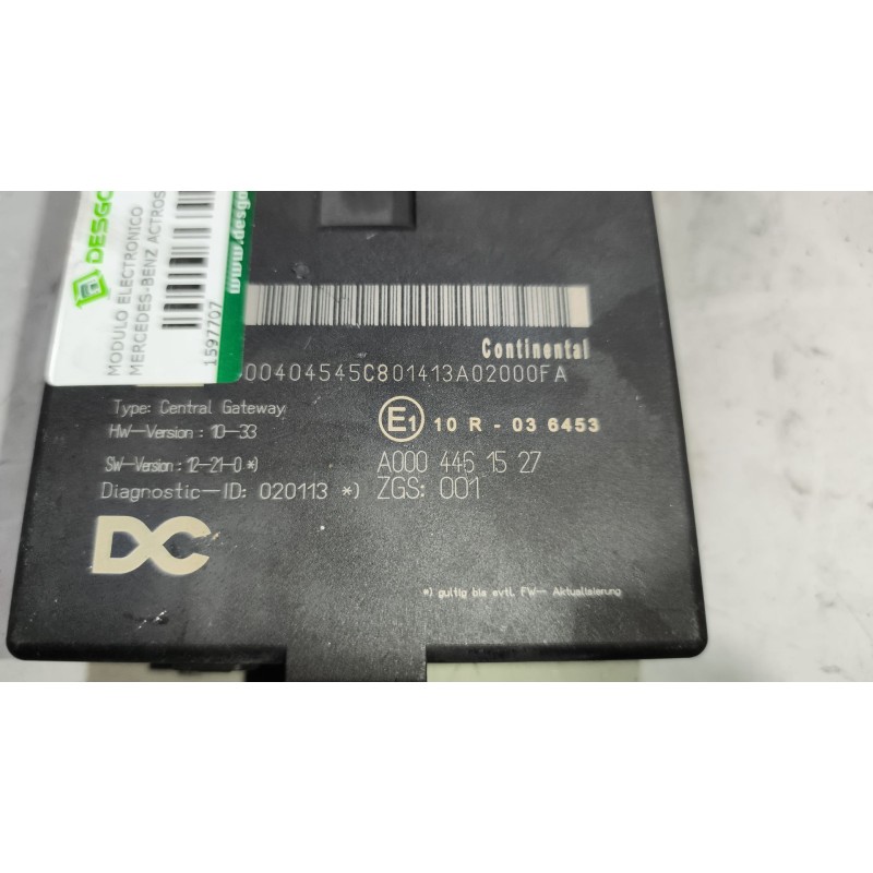 Recambio de modulo electronico para mercedes-benz actros bm 963 2-achser referencia OEM IAM A0004461527 - Blanco 3