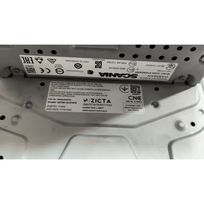 Recambio de sistema audio / radio cd para scania serie p/g/r (c-clase) fsa r450 (4x2) largo cr 19 a referencia OEM IAM 2819281 - Blanco 2