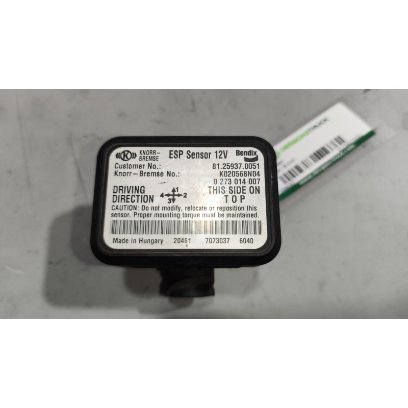Recambio de sensor esp para man tgx 18.xxx fg / 4x2 bl xl referencia OEM IAM 81259370051 K020568N04 02730140007
