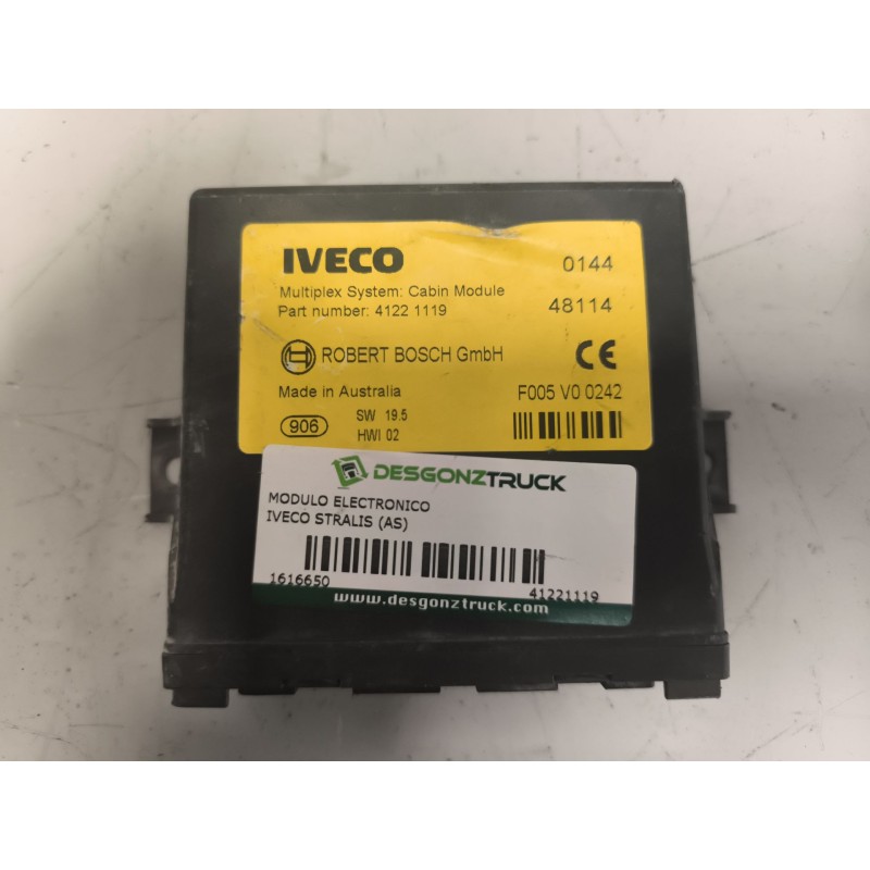 Recambio de modulo electronico para iveco stralis (as) 12.9 diesel referencia OEM IAM 41221119  