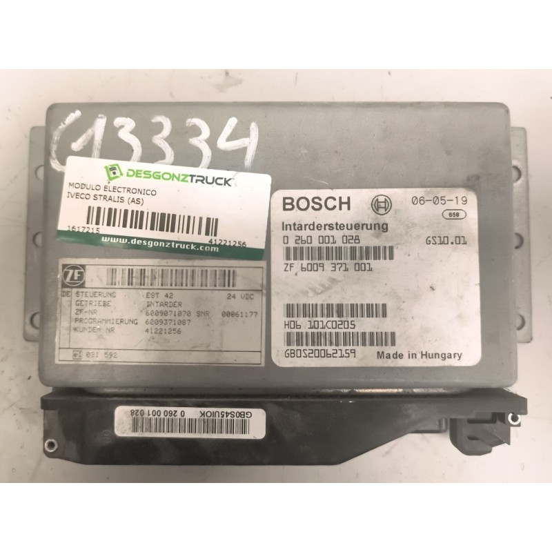 Recambio de modulo electronico para iveco stralis (as) 12.9 diesel referencia OEM IAM 41221256 0260001028 6009371001