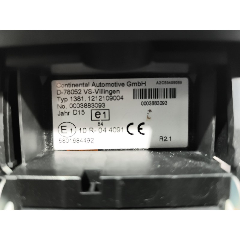 Recambio de tacografo para iveco stralis (as) 11.1 diesel referencia OEM IAM 1381121209004 00038883093 5801684492 - Blanco 2
