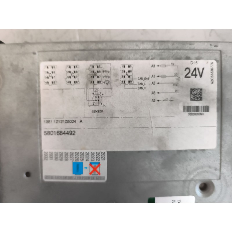 Recambio de tacografo para iveco stralis (as) 11.1 diesel referencia OEM IAM 1381121209004 00038883093 5801684492 - Blanco 3
