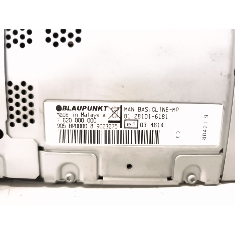 Recambio de sistema audio / radio cd para man tgx 18.440 10.5 diesel referencia OEM IAM 81281016181 7620000000 - Blanco 3