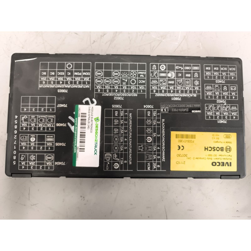 Recambio de modulo electronico para iveco stralis (as) 12.9 diesel referencia OEM IAM 5801599811  