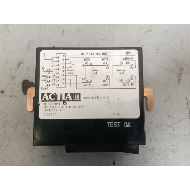 Recambio de modulo electronico para renault premium distribution 7.2 diesel referencia OEM IAM 5010415051 CENTRALITA RELE INTERM