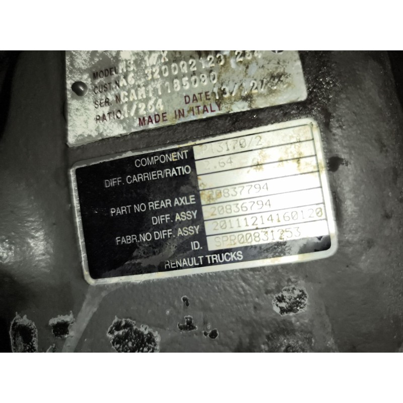 Recambio de grupo para renault magnum ab diesel referencia OEM IAM MS17X 7420836784 RATIO:1/264/14X37 - Azul 2