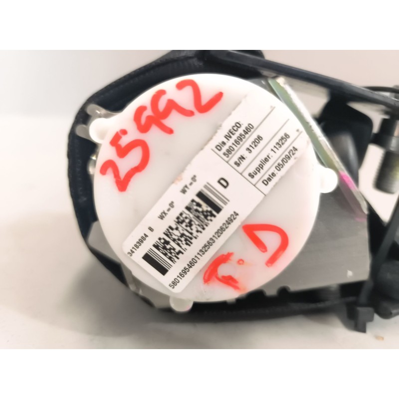 Recambio de cinturon seguridad delantero derecho para iveco daily vi caja/chasis 35s16, 35c16, 40c16, 50c16, 60c16, 65c16, 70c16 - Blanco 3