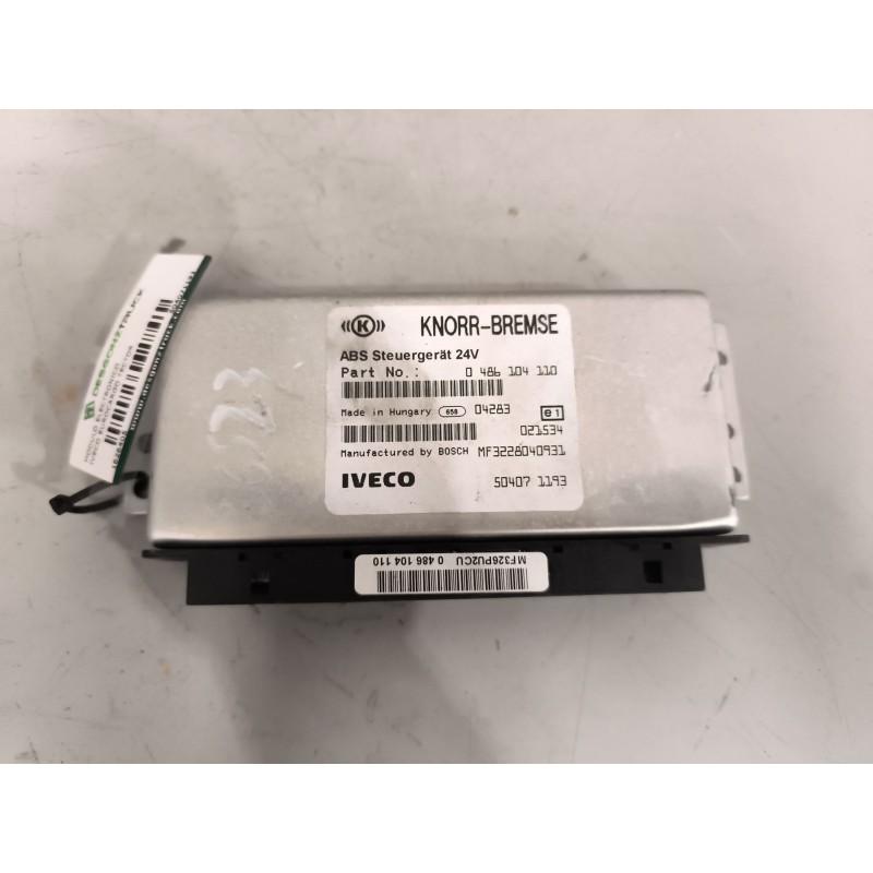 Recambio de modulo electronico para iveco eurocargo tector chasis  (modelo 180 e 28) tráfico urbano referencia OEM IAM 504071193 - Blanco