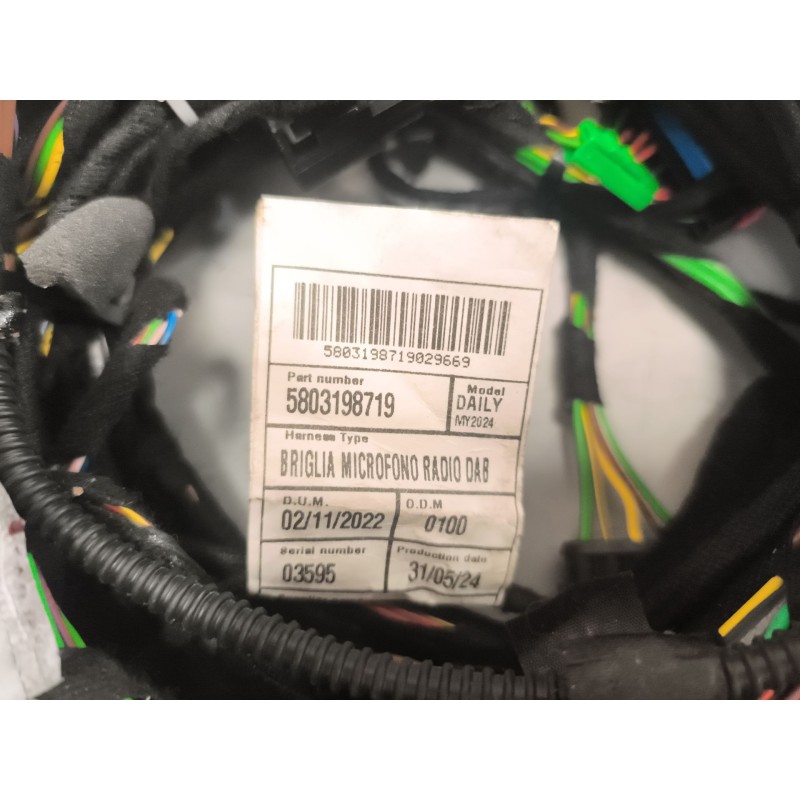 Recambio de instalacion electrica para iveco daily vi caja/chasis 35s16, 35c16, 40c16, 50c16, 60c16, 65c16, 70c16 referencia OEM - Blanco 5