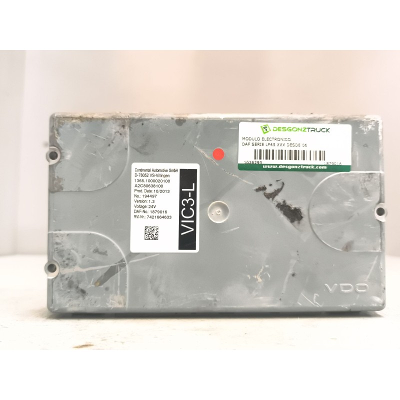 Recambio de modulo electronico para daf serie lf45.220 desde 06 6.7 diesel referencia OEM IAM 1879016 7421664633 