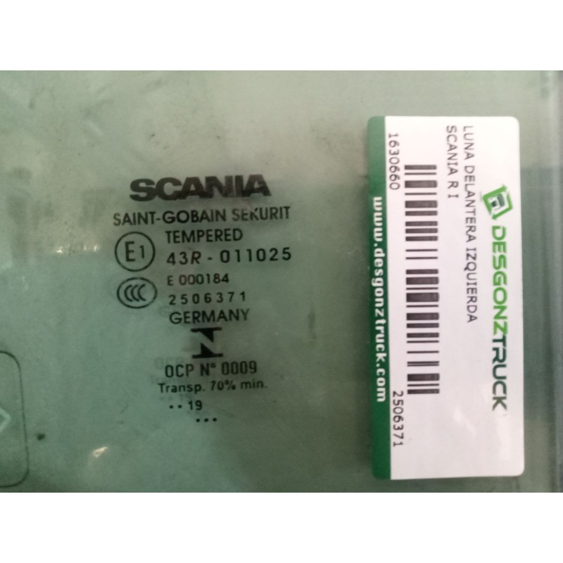 Recambio de luna delantera izquierda para scania r i r 450 referencia OEM IAM 2506371 - Azul 2