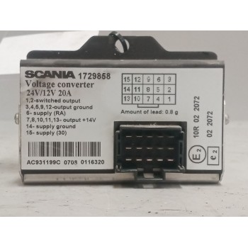 Recambio de modulo electronico para scania r i r 500 referencia OEM IAM 1729858 COPNVERTIDOR 24V/12V 