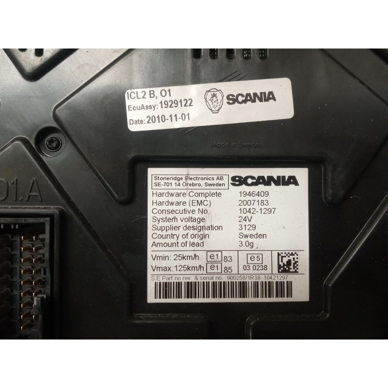 Recambio de cuadro instrumentos para scania p,g,r,t - series g 440, r 440 referencia OEM IAM 1946409 1929122 - Azul 6