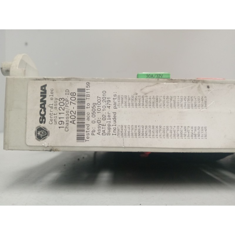 Recambio de caja reles / fusibles para scania r i r 440 referencia OEM IAM 1775796 1911203 - Blanco 3