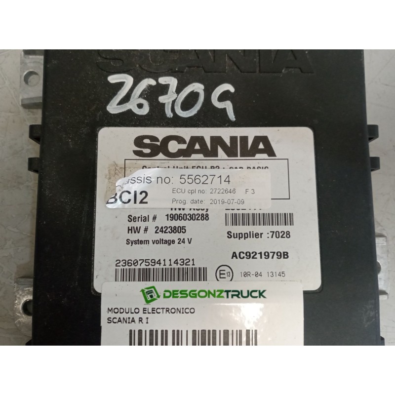 Recambio de modulo electronico para scania r i r 450 referencia OEM IAM 2722646 - Azul 6