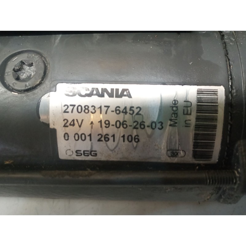 Recambio de motor arranque para scania r i r 450 referencia OEM IAM 2708317 0001261106 - Azul 4