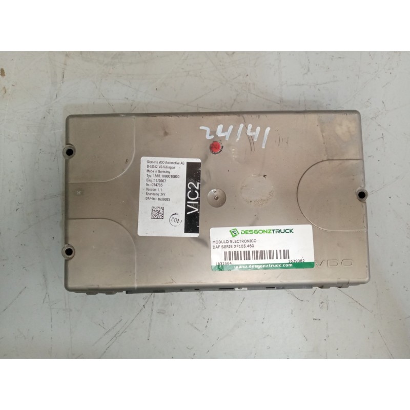 Recambio de modulo electronico para daf serie xf105.460 12.9 diesel referencia OEM IAM 1639082 VERSION 1.1 
