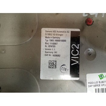 Recambio de modulo electronico para daf serie xf105.460 12.9 diesel referencia OEM IAM 1639082 VERSION 1.1 