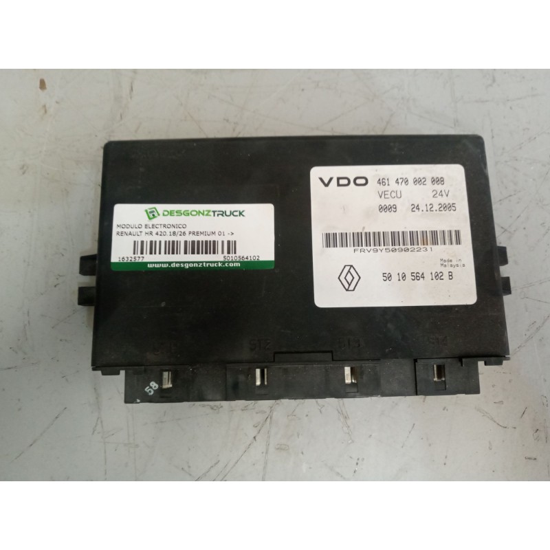 Recambio de modulo electronico para renault hr 420.18/26 premium 01  chasis 4x2 420.18 larga distancia referencia OEM IAM 501056