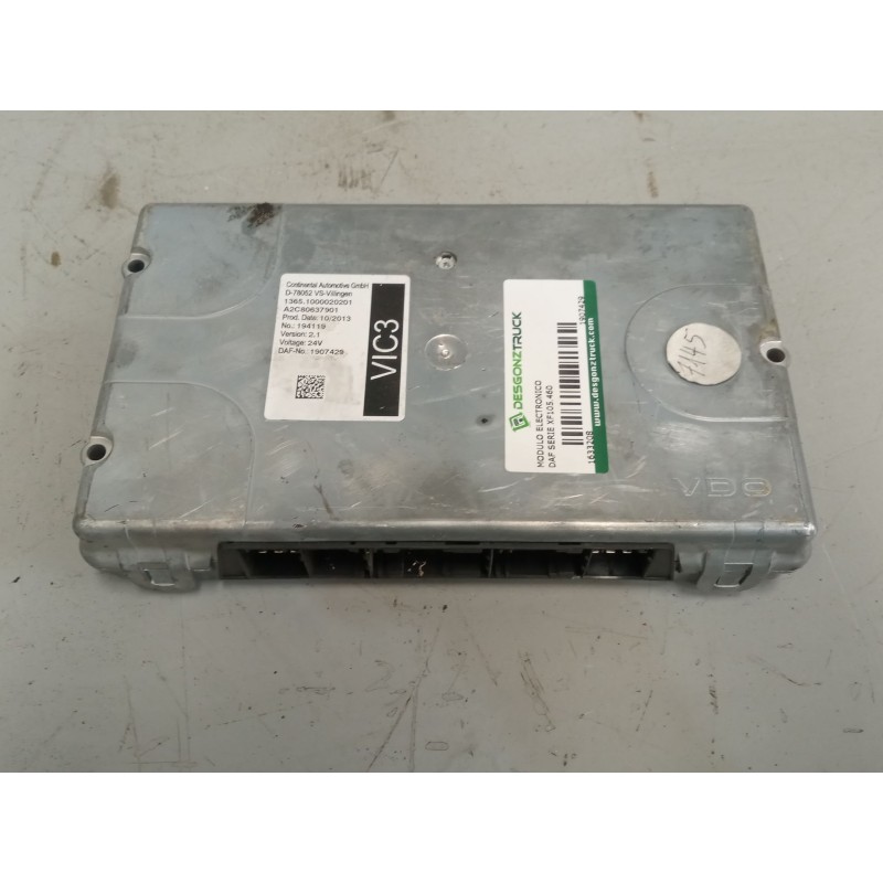 Recambio de modulo electronico para daf serie xf105.460 12.9 diesel referencia OEM IAM 1907429 VERSION2.1 