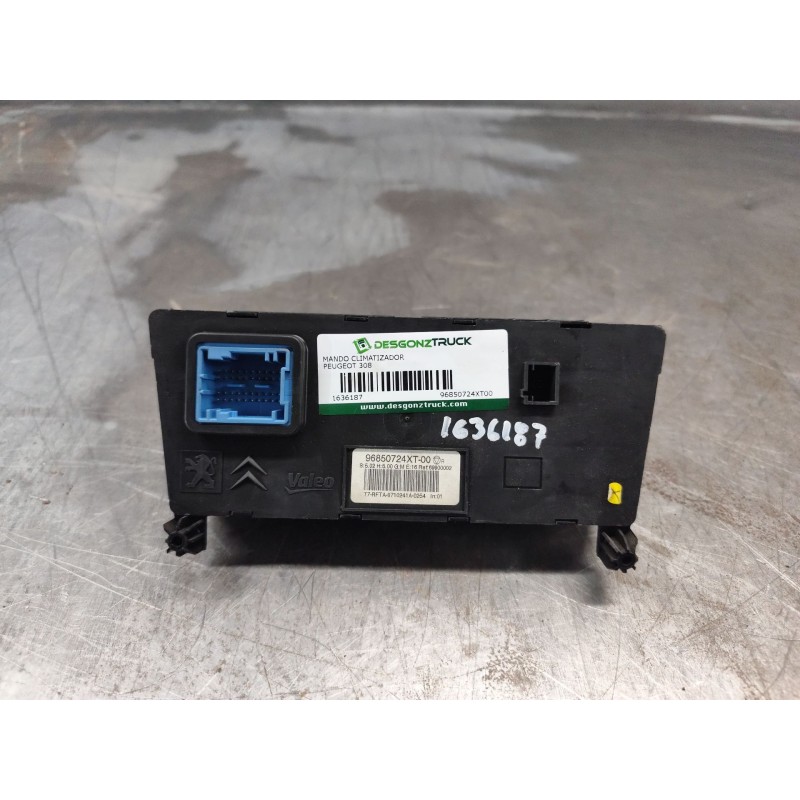 Recambio de mando climatizador para peugeot 308 1.6 hdi fap cat (9hz / dv6ted4) referencia OEM IAM 96850724XT00 2