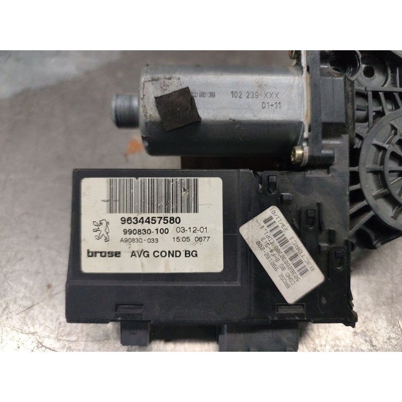 Recambio de motor elevalunas delantero derecho para peugeot 307 (s1) xs referencia OEM IAM 9634457580 990830100 16/6 PINS - Azul 3