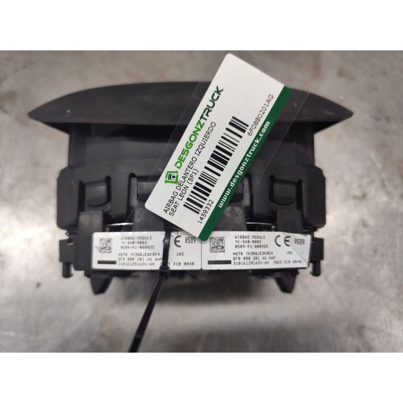 Recambio de airbag delantero izquierdo para seat leon (5f1) 1.6 tdi referencia OEM IAM 6F0880201AG - Rojo 2
