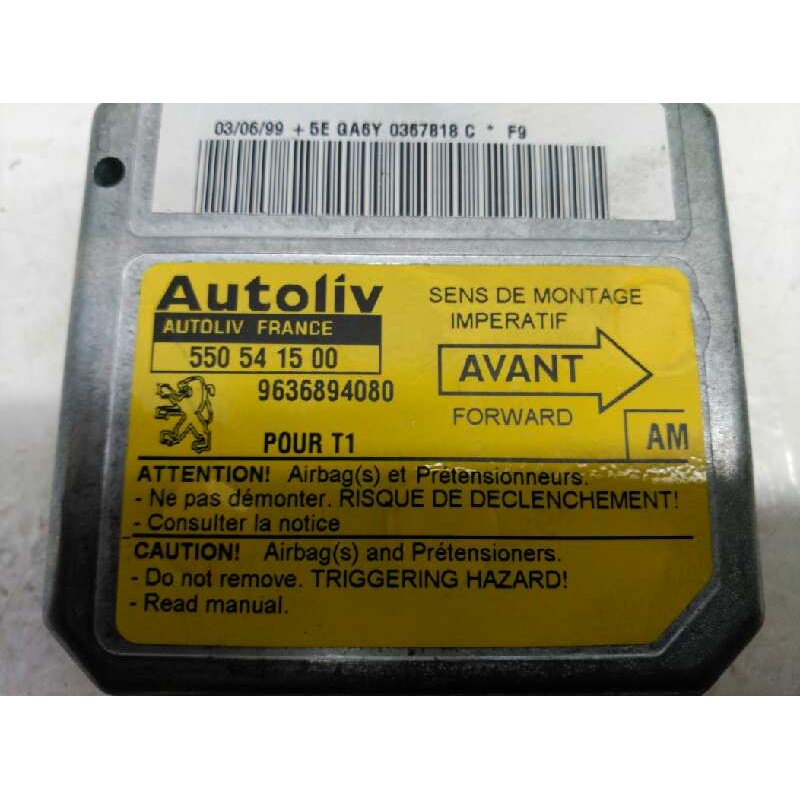 Recambio de centralita airbag para peugeot 206 berlina xt referencia OEM IAM 9636894080 550541500 