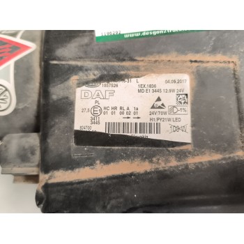 Recambio de faro izquierdo para daf serie xf euro 6 12.9 diesel referencia OEM IAM 1857526  