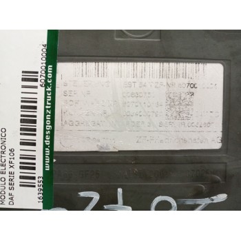 Recambio de modulo electronico para daf serie xf106 referencia OEM IAM 6070010004  