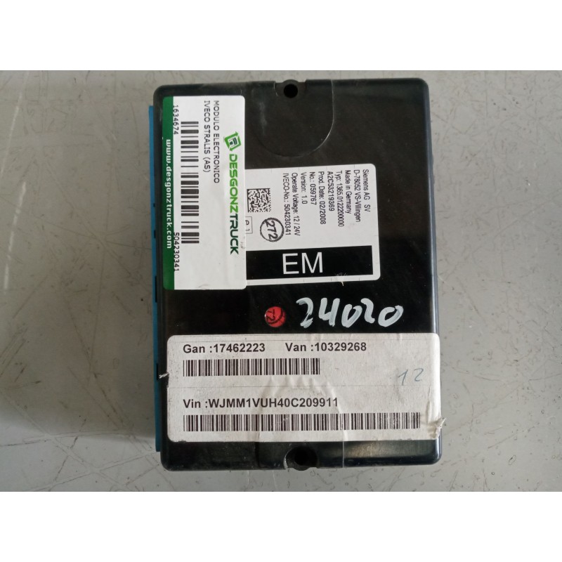 Recambio de modulo electronico para iveco stralis (as) fg /fp  4x2 gran espacio referencia OEM IAM 504230341 VERSION:1.0 