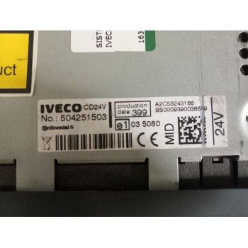 Recambio de sistema audio / radio cd para iveco stralis (as) 12.9 diesel referencia OEM IAM 504251503  