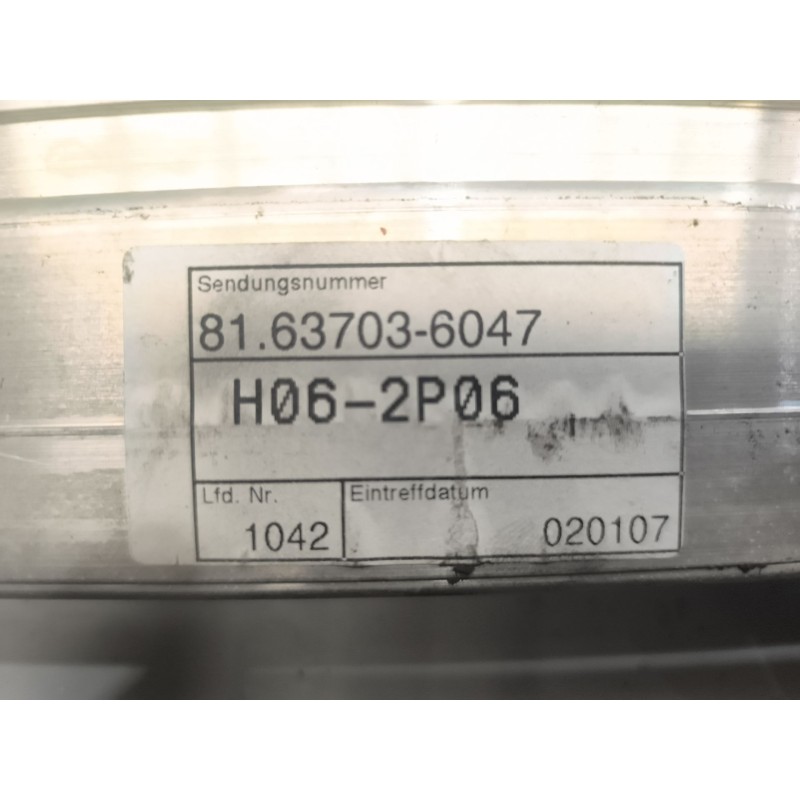 Recambio de cortina luna delantera para man tgx 18.440 fg / 4x2 bl xxl referencia OEM IAM 81637036047 4
