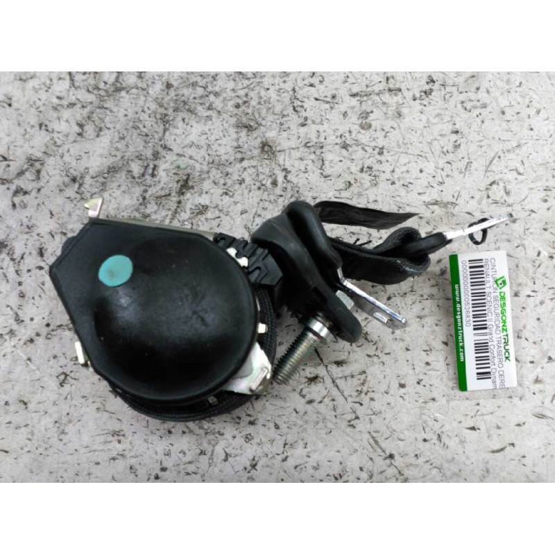 Recambio de cinturon seguridad trasero derecho para renault scenic ii grand confort dynamique referencia OEM IAM A508366 - Negro 4