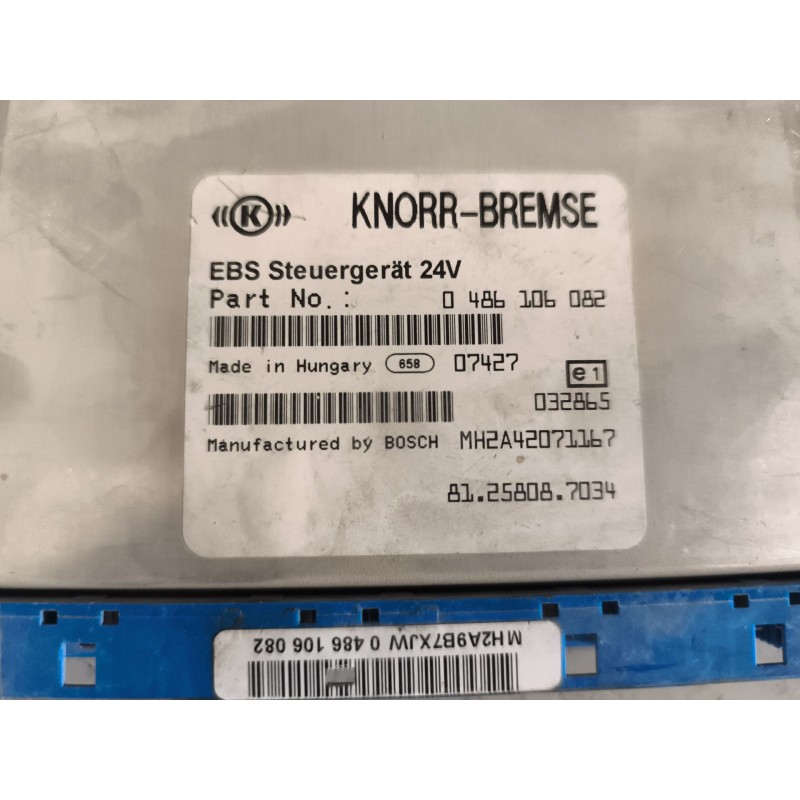 Recambio de modulo electronico para man tgx 18.480 12.4 diesel referencia OEM IAM 81258087034 0486106082 - Azul 4