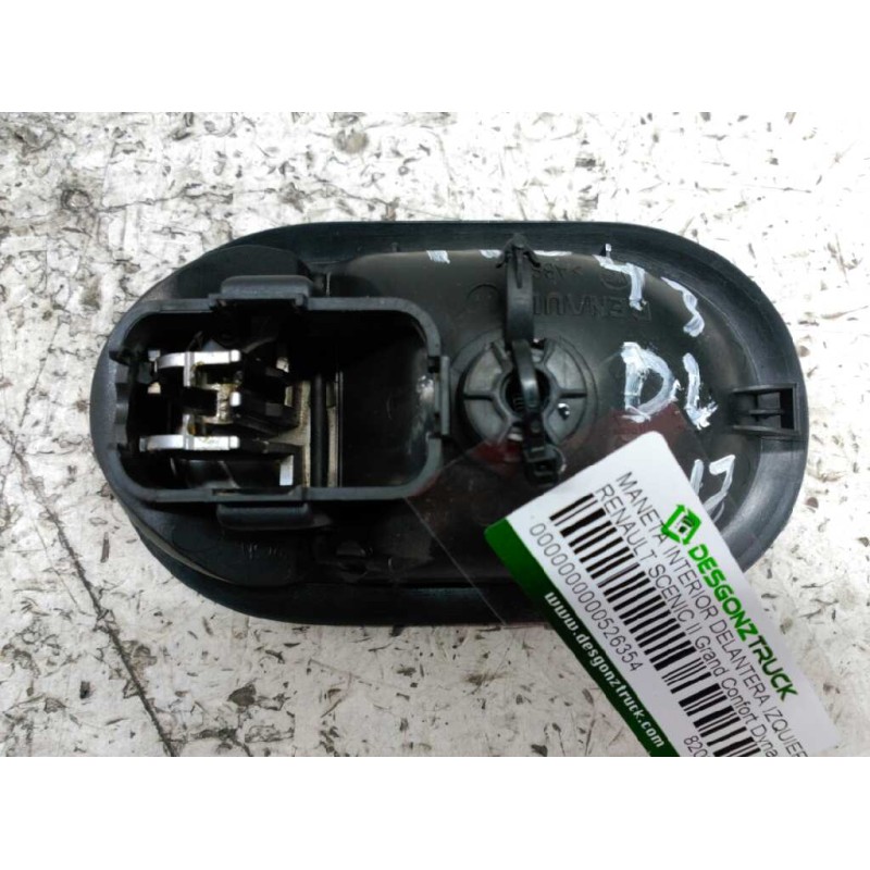 Recambio de maneta interior delantera izquierda para renault scenic ii grand confort dynamique referencia OEM IAM 8200028487 - Negro 2